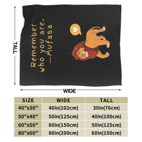 The Lion King Flannel Blanket Disney-Compatible 60x50 Inch 2