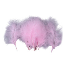 100Pcs Natural Feather 15-20CM Colored Feather For Jewelry-Pink
