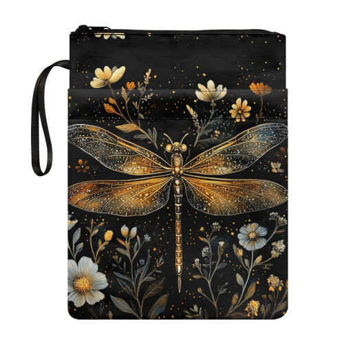 Polyester Book Cover Sleeve with Zipper for Notebook
