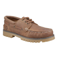 (8 UK, Camel) Cotswold Mens Inglecote Leather Boat Shoes