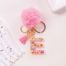 Initial Letter Keychain for Women Bag Charm 1 Pack