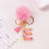 Initial Letter Keychain for Women Bag Charm 1 Pack 1