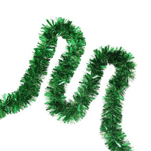 Guirlande de 2 m (6,5 pi) en lamelles vertes pour sapin de Noël, escaliers et rampes – Convient pour l'extérieur