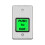 Stainless Steel Push-to-Exit Button Indoor Green Square 1
