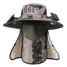 Solar Energy Charged Cooling Sun Hat Fan Breathable Mesh-3