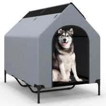 Erhöhte Hundehütte & Bett, wasserdicht, 84 x 132 x 114 cm