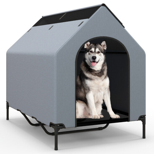 Cuccia e letto rialzati per cani, impermeabili, 84x132x114 cm