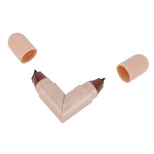 Faltbarer Doppelkopfstempel-Stift ABS Braun