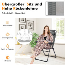 Klappbare Terrassenstühle, 2er-Set - Verstellbare Rückenlehne