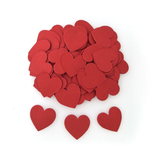 Confetti Red Paper Sheets 400 pcs 1.2 x 1.2 in