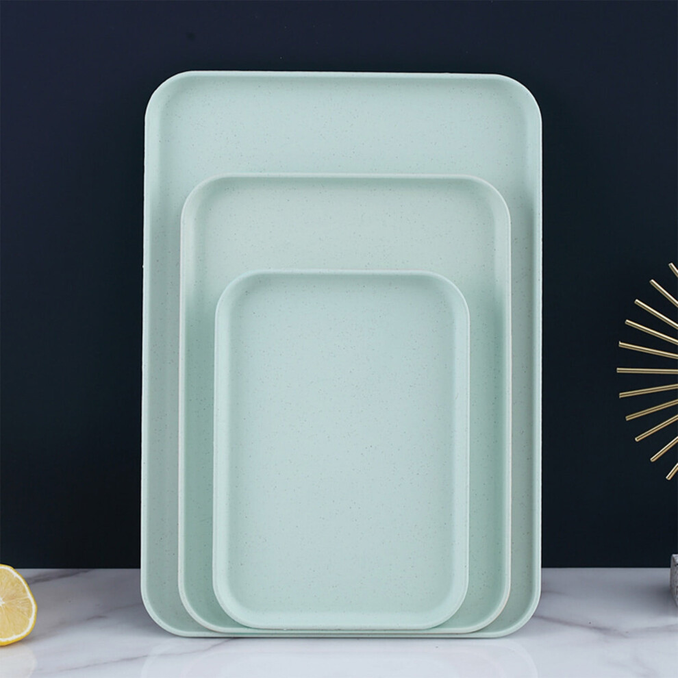 Rectangular Plastic Tray Set Large Medium Small