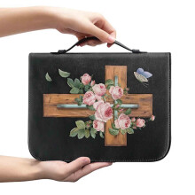 Floral Bible Cover Bible Case Leather Bible Cover Study Bible Carrying Case Bible Organizer Tote Bag Bible Bag With Handles