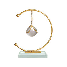 Crystal Ball Abstract Decorative Ornament Gold Iron Moon