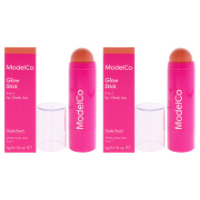 ModelCo Glow Stick Nude Peach 0,176 oz Make-up-Packung mit 2 Stück