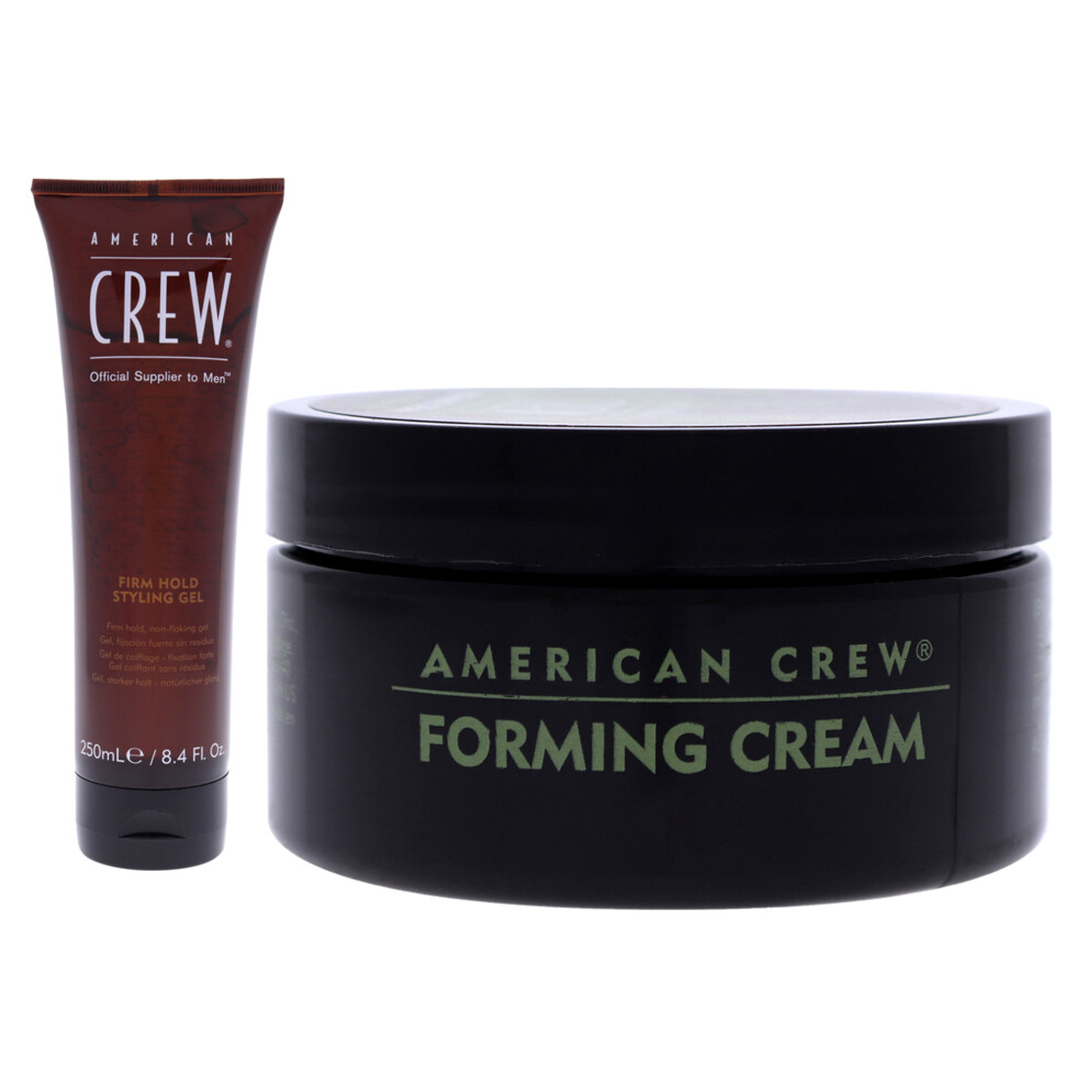 Photos - Hair Product American Crew Firm Hold Gel and ming Cream Kit by  Men - 2 Pc Kit 