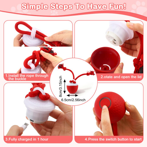 Moving Dogs Ball with Touch Activated, Rechargeable 2