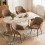 (Coffee, Set of 4) GOEURVANT Dining Chairs 1