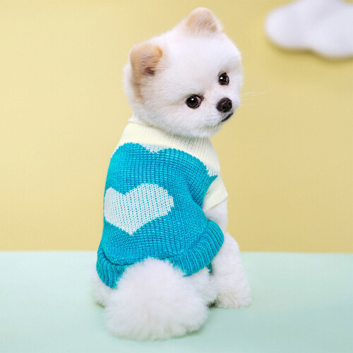 Pull à col roulé en tricot pour animaux de compagnie – Bipède, Respirant, 1