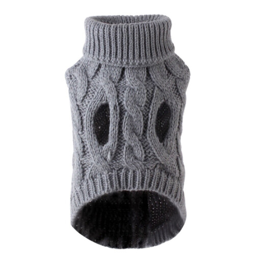 Hunde-Rollkragenpullover, Winter-Thermo-Strickpullover 1