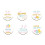 Easter Bunny Wooden Coasters 4 or 6 Pack 1