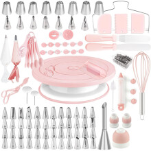 Cake Decorating Kit 137Pcs Cake Decorating Supplies with Cake Turntable