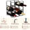 Casier à vin en fer forgé noir pour 9 bouteilles 5