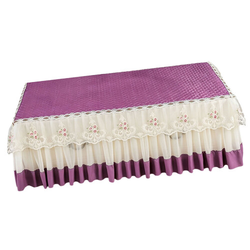 Nappe rectangulaire élégante, décoration de maison, tissu-Violet