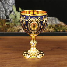 Metal Wine Cup European Style Vintage Goblet 1 Piece