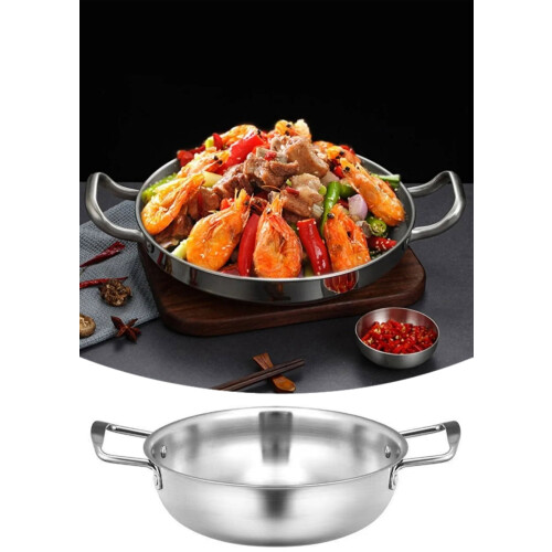 Stainless Steel Single-Serve Soup Pot 18cm with Double