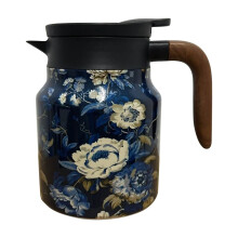 Vintage Floral Insulated Teapot Stainless Steel 1.2L