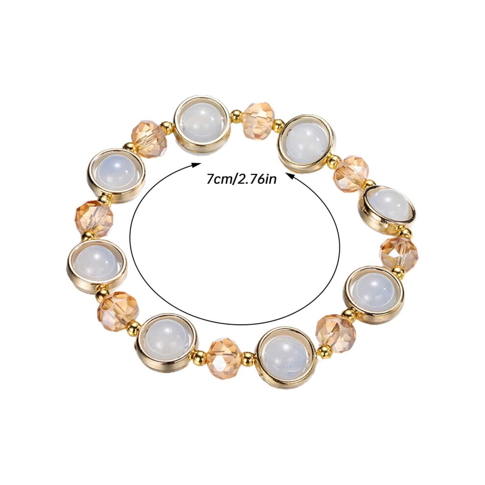 Crystal Glass Bracelet Kit with Colored Glaze 6PCS-image-OPC-PWBJTPY-NEW