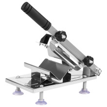 2Pcs Stainless Steel Manual Frozen Meat Slicer with Anti-Slip Suction Cups, Thickness Adjustable, Easy to Use – Compatible with Home Use