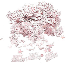 Glitter Happy Birthday Confetti Centerpiece for Party