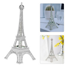 Décoration de table rétro Tour Eiffel en alliage argenté (1 pièce)