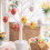 AuroraX 6 Pcs Easter Eggs Mini Hanging ornament Cute Decorative Egg for Easter Tree,Home Party Decor 1