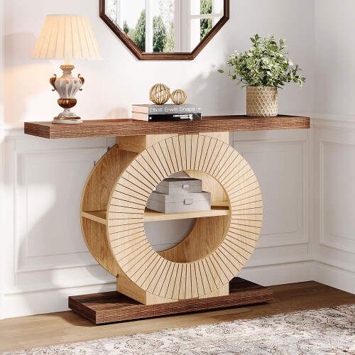 Tribesigns Tribesigns Console Table with Storage  Wooden Entrance Table ,100 cm