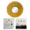 European style round wall mirror gold flower shape 3