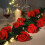 Artificial Red Silk Roses with Stems – 10 Pack 4