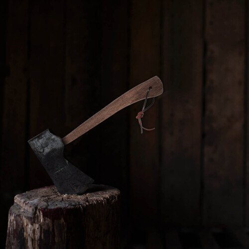 Hickory-Axtstiel Rund Ergonomisch Für Kurze Holzäxte 2