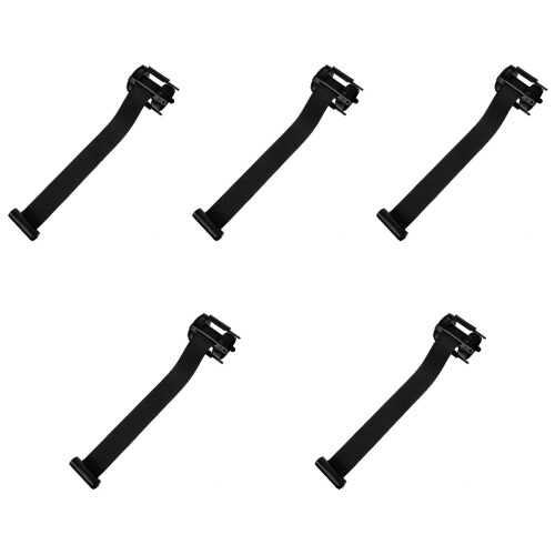 5Stk Schwarz Sicherheitsabsperrband Aus Polyester Für Außenbereich 1