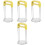 4Pcs Stainless Steel Potato Masher Kitchen Tool Yellow Handle 2