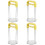 4Pcs Stainless Steel Potato Masher Kitchen Tool Yellow Handle 4