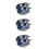 6Pcs Blue Ceramic Sauce Dipping Plates Multifunctional Side Dish Set 6