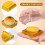 250Pcs Stackable Plastic Moon Cake Box with Lid Small Pastry Packaging 4