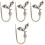 4Pcs Rustic Leaf Green Metal Curtain Hooks Tiebacks Decorative Hooks 2