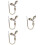 4Pcs Rustic Leaf Green Metal Curtain Hooks Tiebacks Decorative Hooks 6