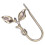 4Pcs Rustic Leaf Green Metal Curtain Hooks Tiebacks Decorative Hooks 8
