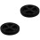 2Pcs Lightweight Black Water Bottle Caps Reusable Leak-Resistant PP 2