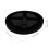 2Pcs Lightweight Black Water Bottle Caps Reusable Leak-Resistant PP 7