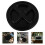 2Pcs Lightweight Black Water Bottle Caps Reusable Leak-Resistant PP 8